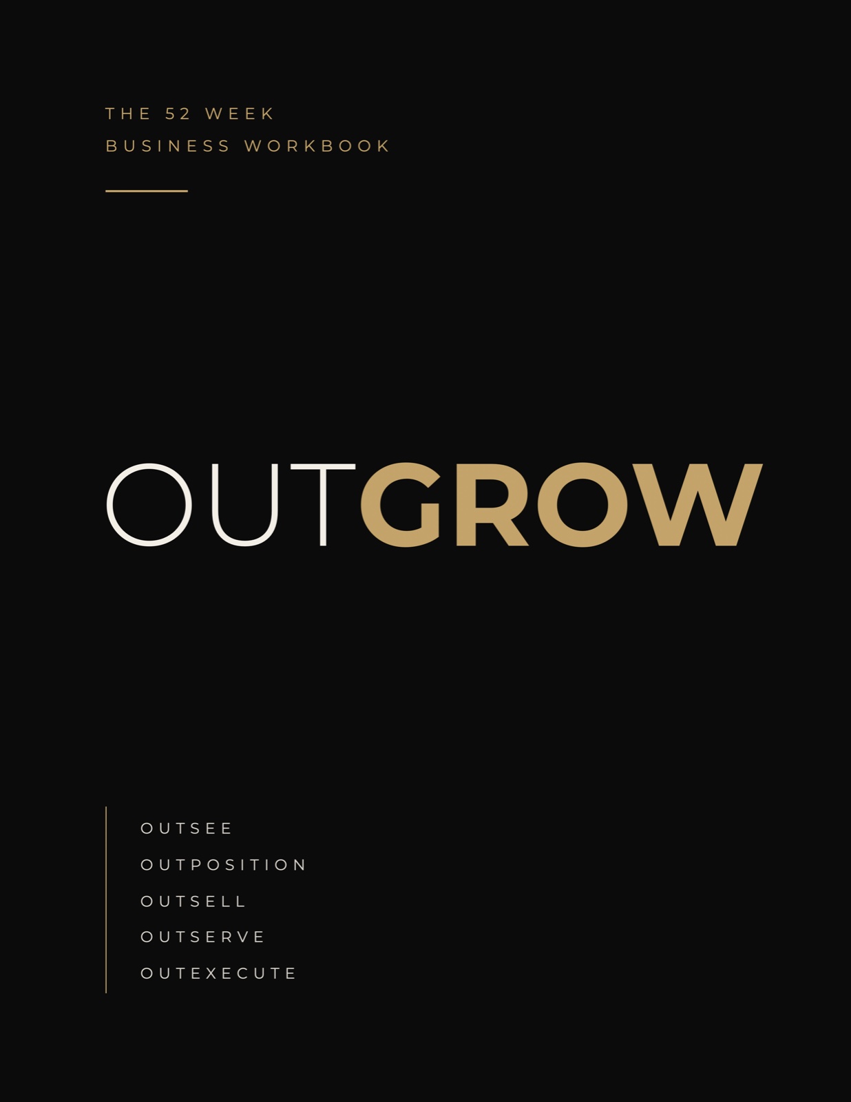 OUTGROW: The 52 Week Business Workbook cover